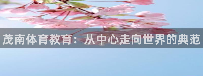 尊龙官方正版app官网：茂南体育教育：从中心走向世界